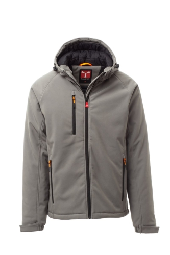 Wattierte Softshelljacke GALE PAD in rauchgrau